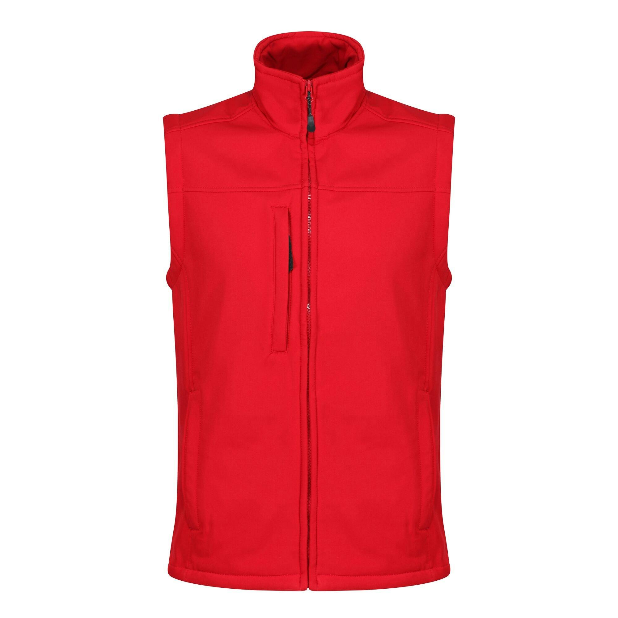 Regatta Men's Red/Grey Flux Softshell Body Warmer - Classic /Seal - Xxl - Classic /Seal - 96% Polyester/4% Elastane