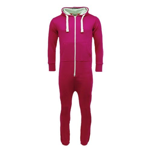 Coolandnew Unisex Adults Plain Onesies - Cerise - Xxl