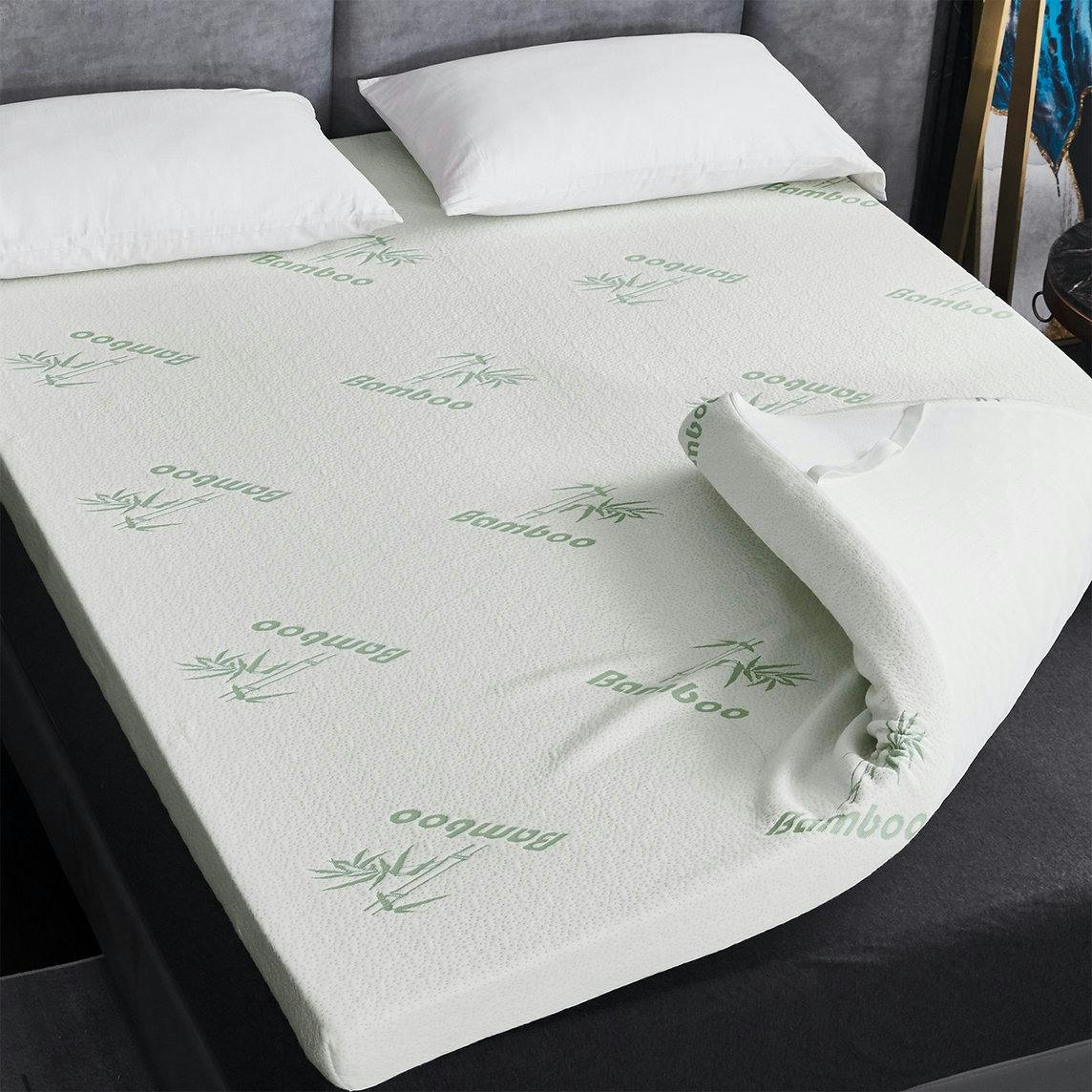 Rackhams Super Soft Bamboo Bounce Back Foam Mattress Topper - 10Cm - Single