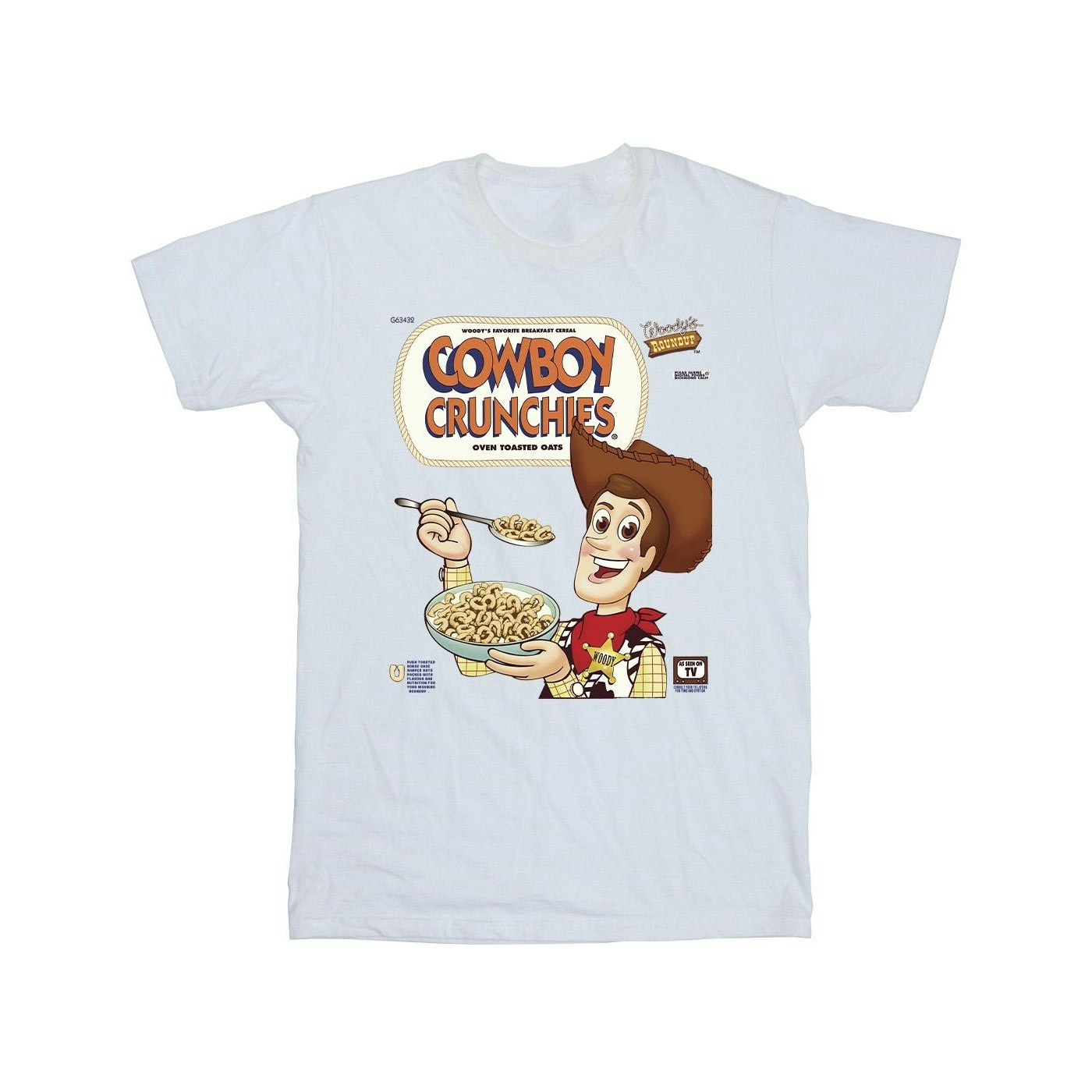 Disney Men's White Toy Story Woody Cowboy Crunchies T-Shirt - 4XL