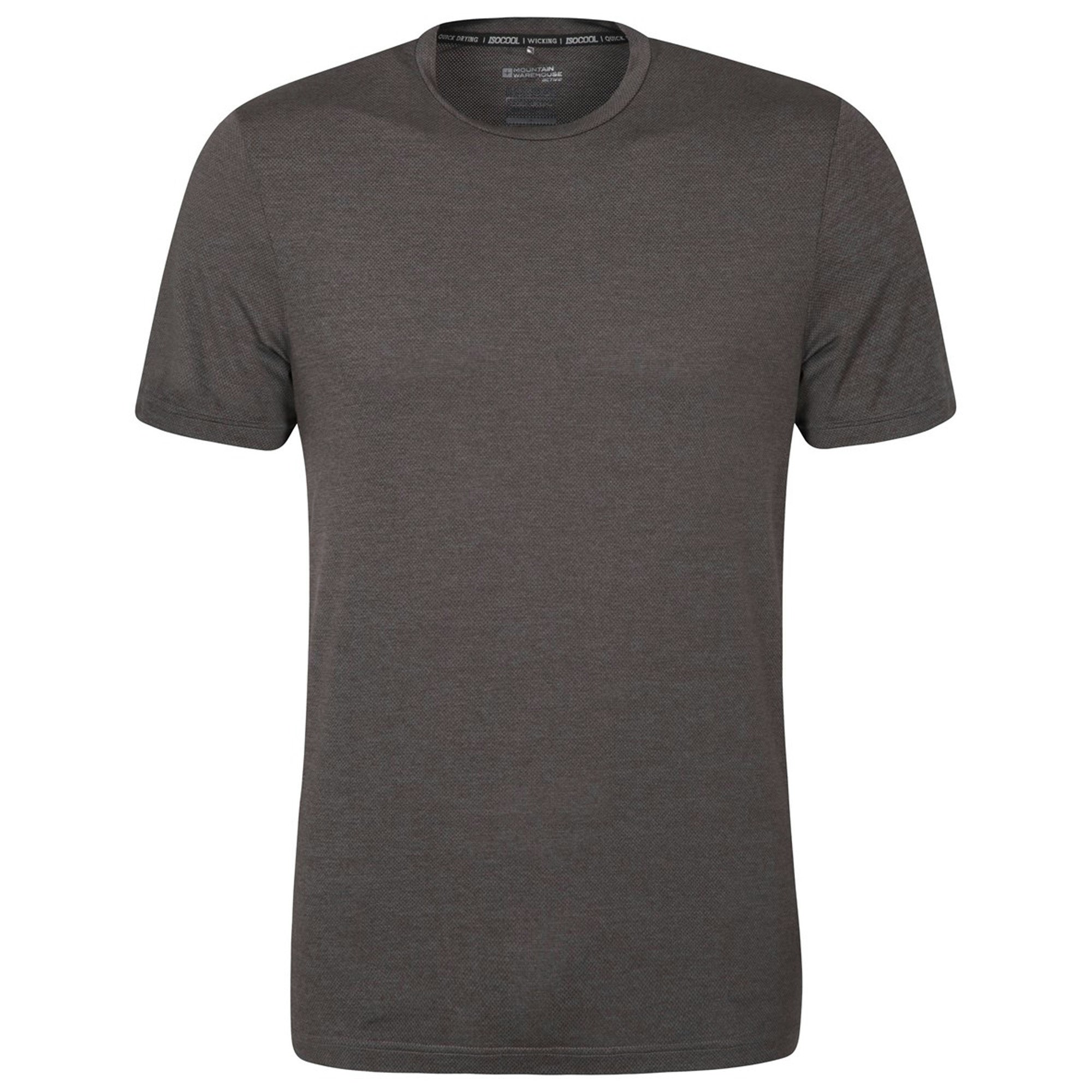 Mountain Warehouse Men's Black Agra Melange T-Shirt - Xxl