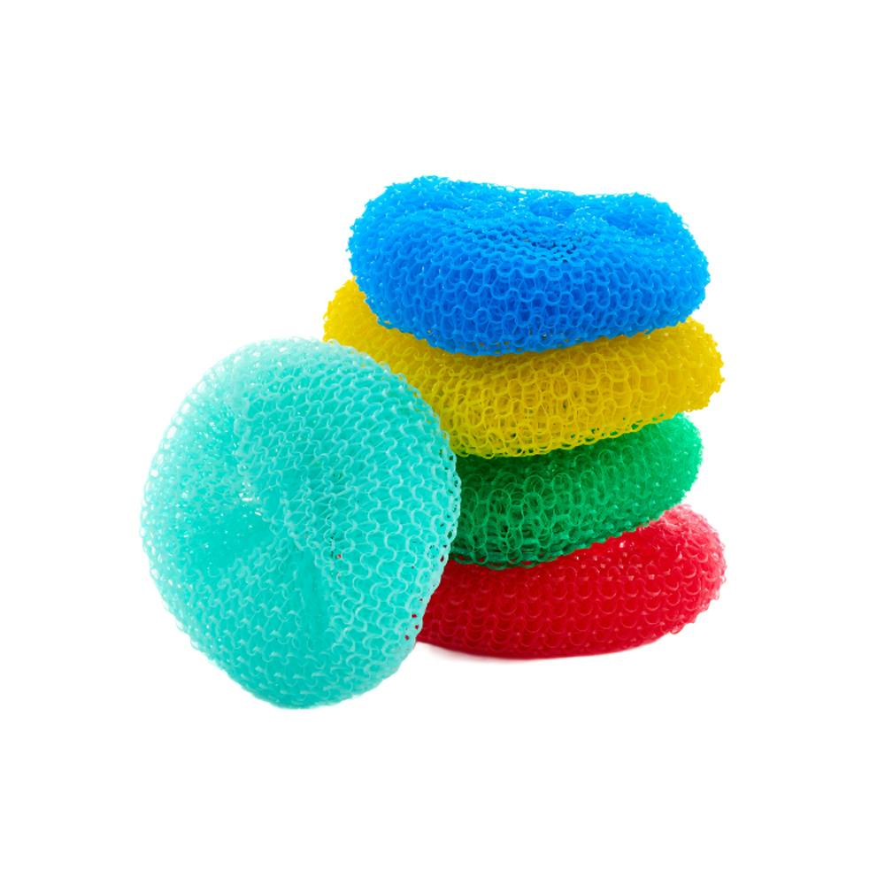 Leecroft Polypropylene Pot Scourer 5Pk - One Colour - One Size - One Colour