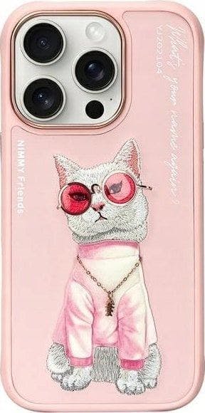 Nimmy Friends Pink Glasses Cool Cat Case For Iphone 16 Pro Max 6.9" - N-Yj-Ip16-Pro-Max-04