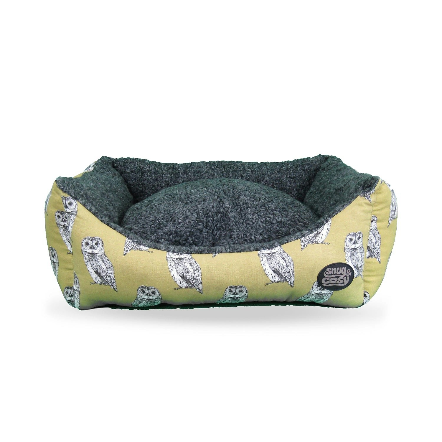 Snug And Cosy Pets Owl Print Bed - 25"