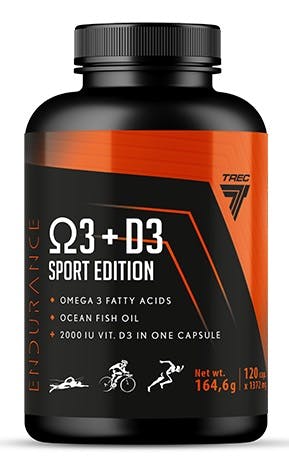 Trec Nutrition Endurance Omega 3 + D3 Sport Edition - 120 Caps - Image 5