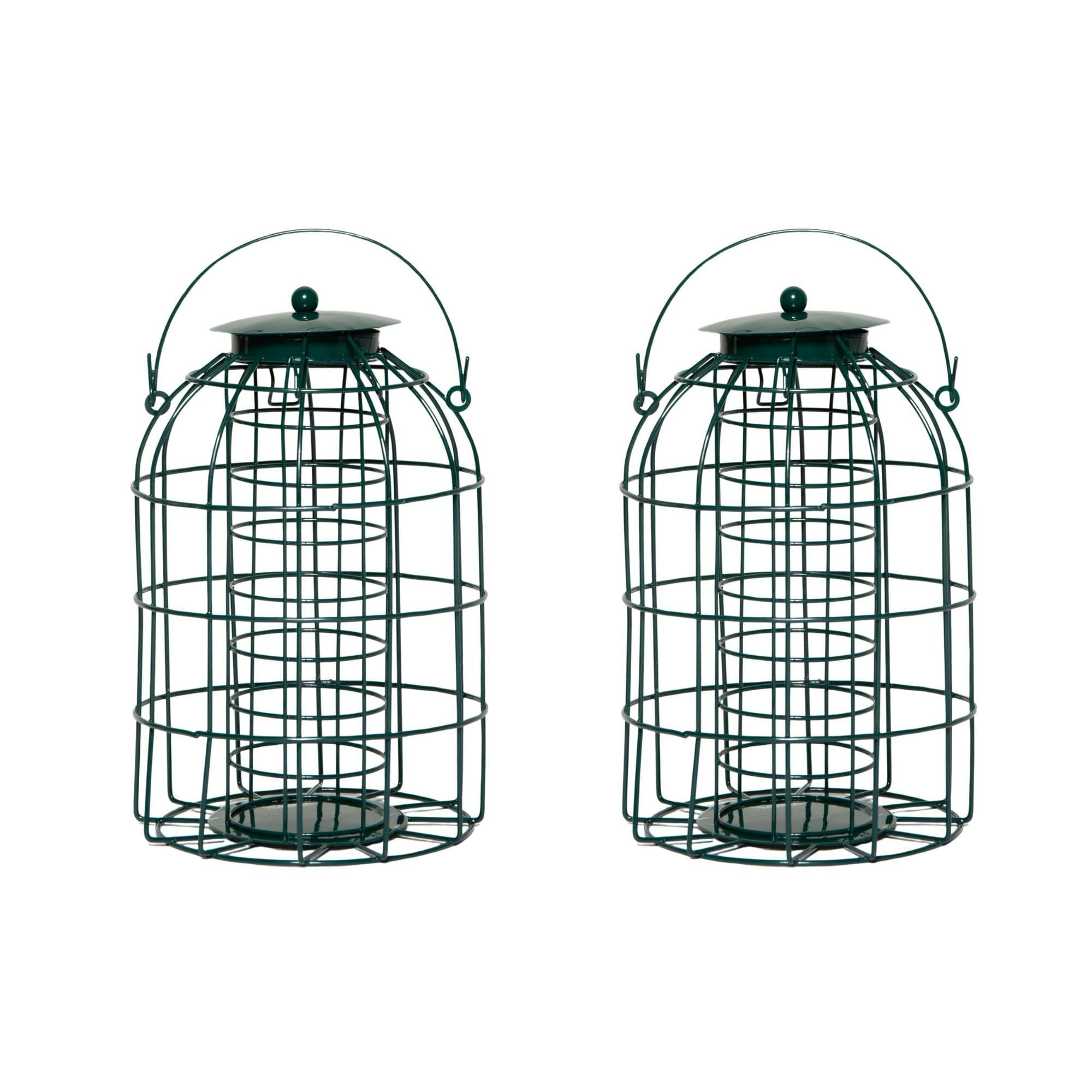 Rackhams Pack Of 2 Wild Bird Fat Ball Feeder With Squirrel Guard