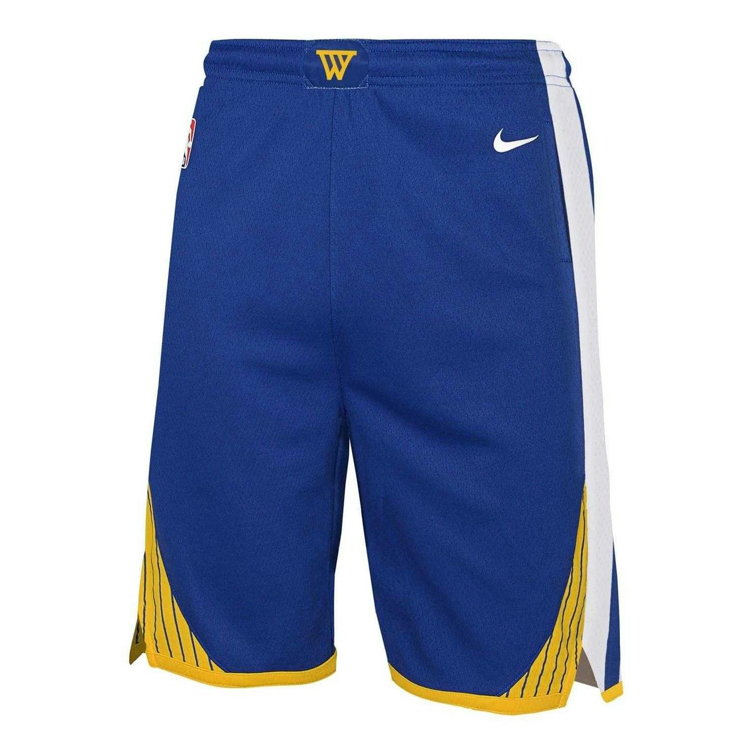 Nike Blue Kids Warriors Nba Basketball Shorts - Warrior - 11-12 Years - Warrior - 100% Recycled Polyester