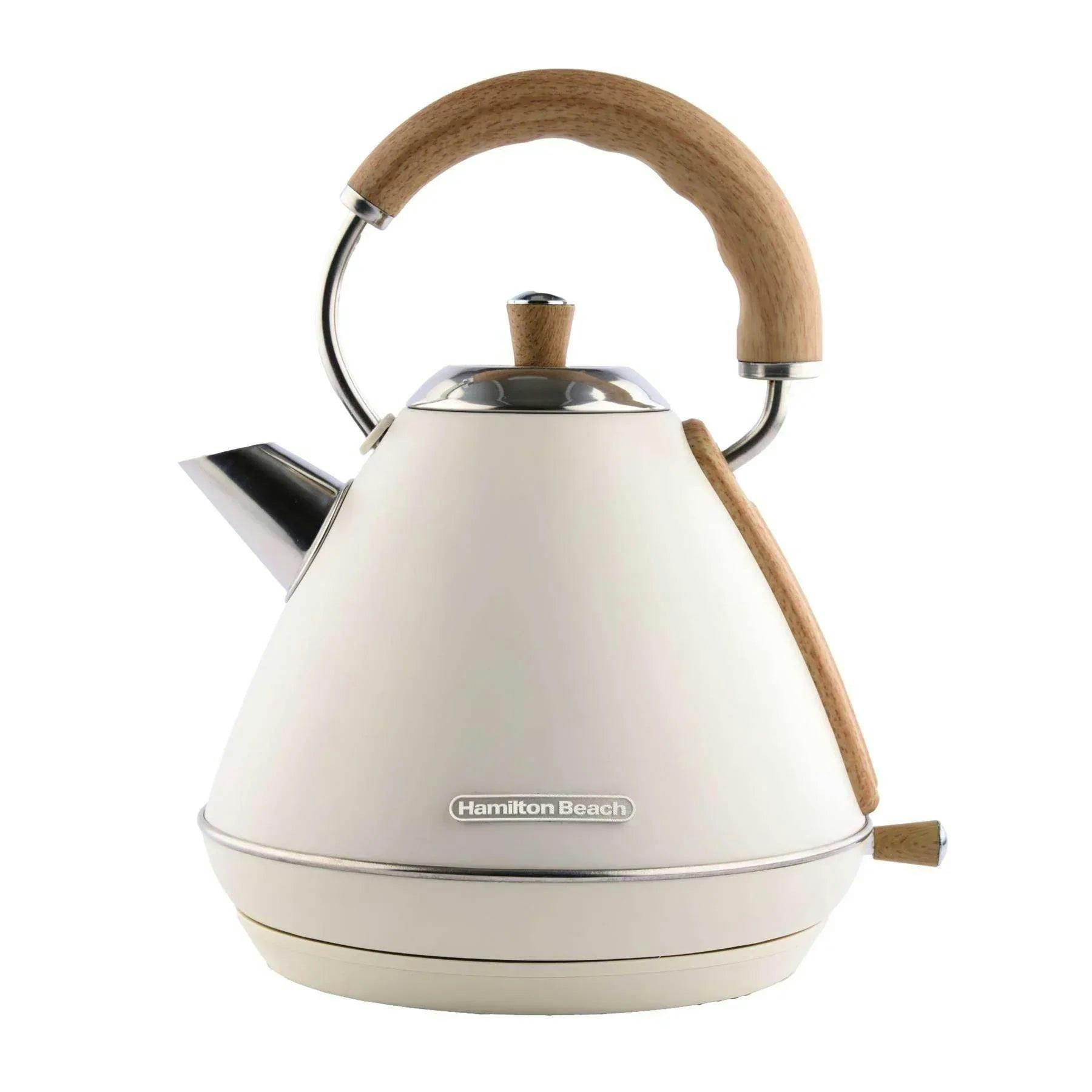 Hamilton Beach , Scandi Pyramid Electric Kettle, Matte Cream, 1.7L, Hbk02mc - Image 2