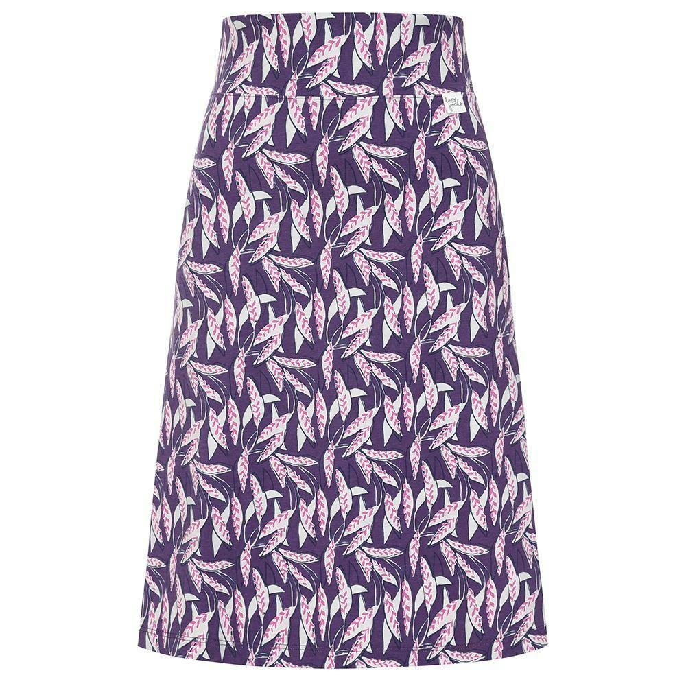 Lazy Jacks Women's Purple Barley Jersey Skirt - 12 Uk - 96% Cotton/4% Elastane