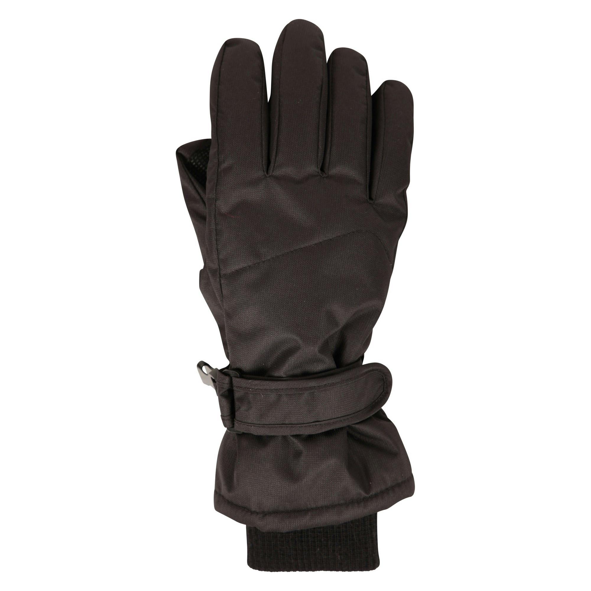 Mountain Warehouse Women's Black / Isotherm Waterproof Ski Gloves - M