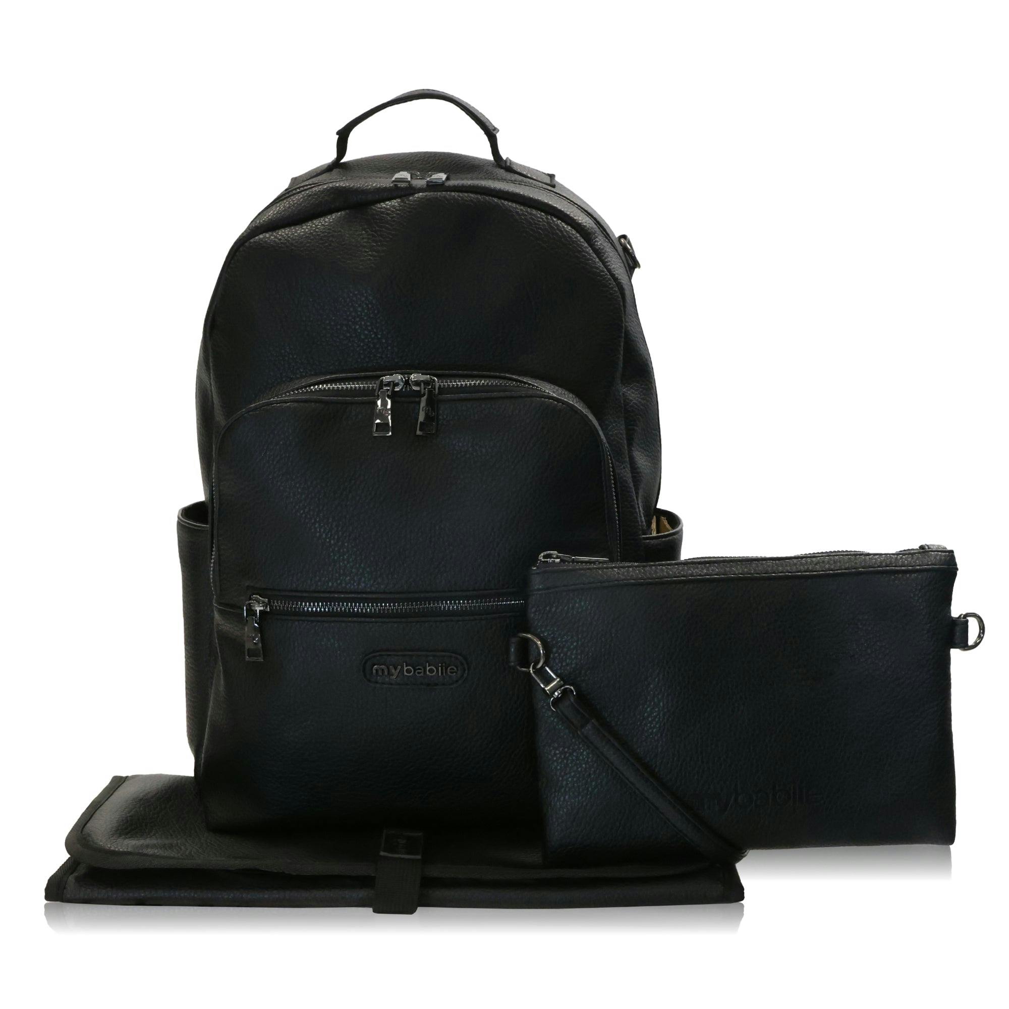 My Babiie Black Backpack Pro Changing Bag - / Gunmetal