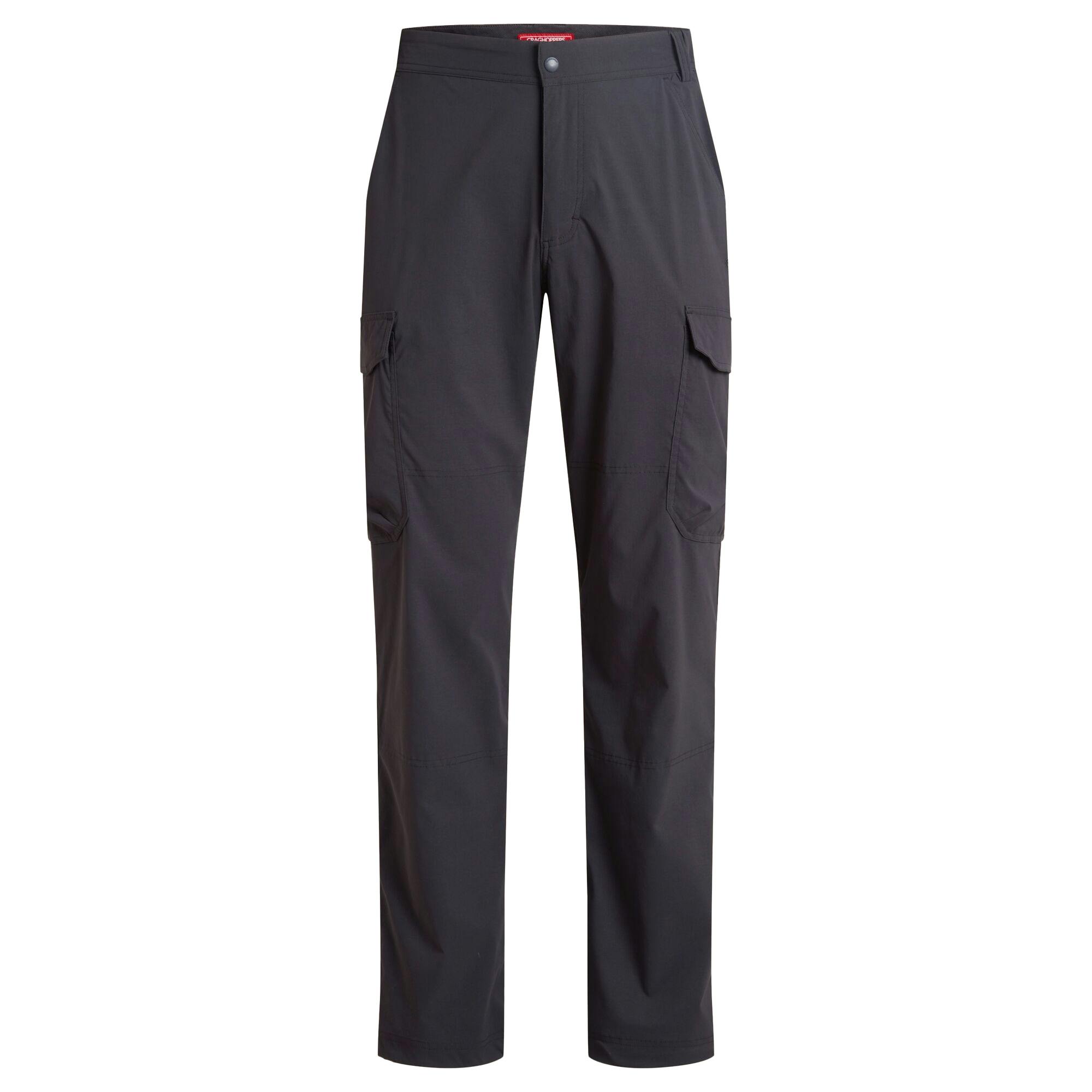 Craghoppers Men's Dark Rif Stretch Nosilife Cargo Trousers - Iron - 30R - Iron - 55% Recycled Nylon Polyamide/39% Nylon Polyamide/6% Elastane