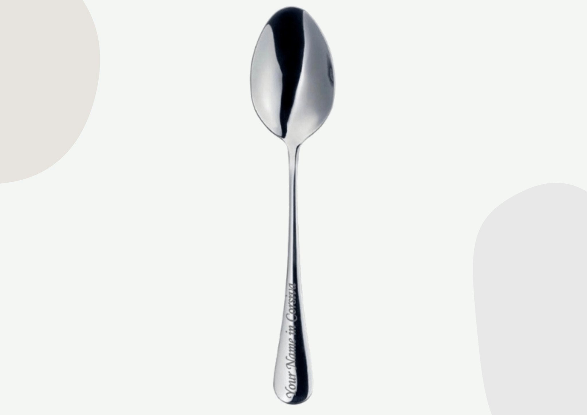 Rackhams Silver Personalised Stainless Steel Teaspoon - Yes