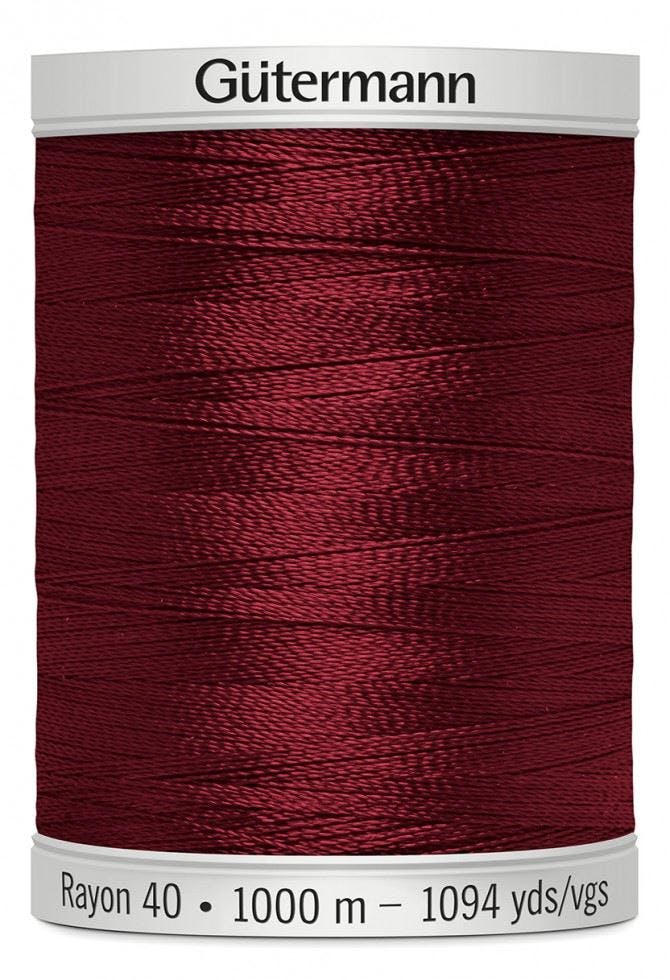 Gutermann No 40 Sulky Rayon Embroidery Thread 1000M Rayon Thread Suitable For Embroidery - 1169 - 1000 Metres