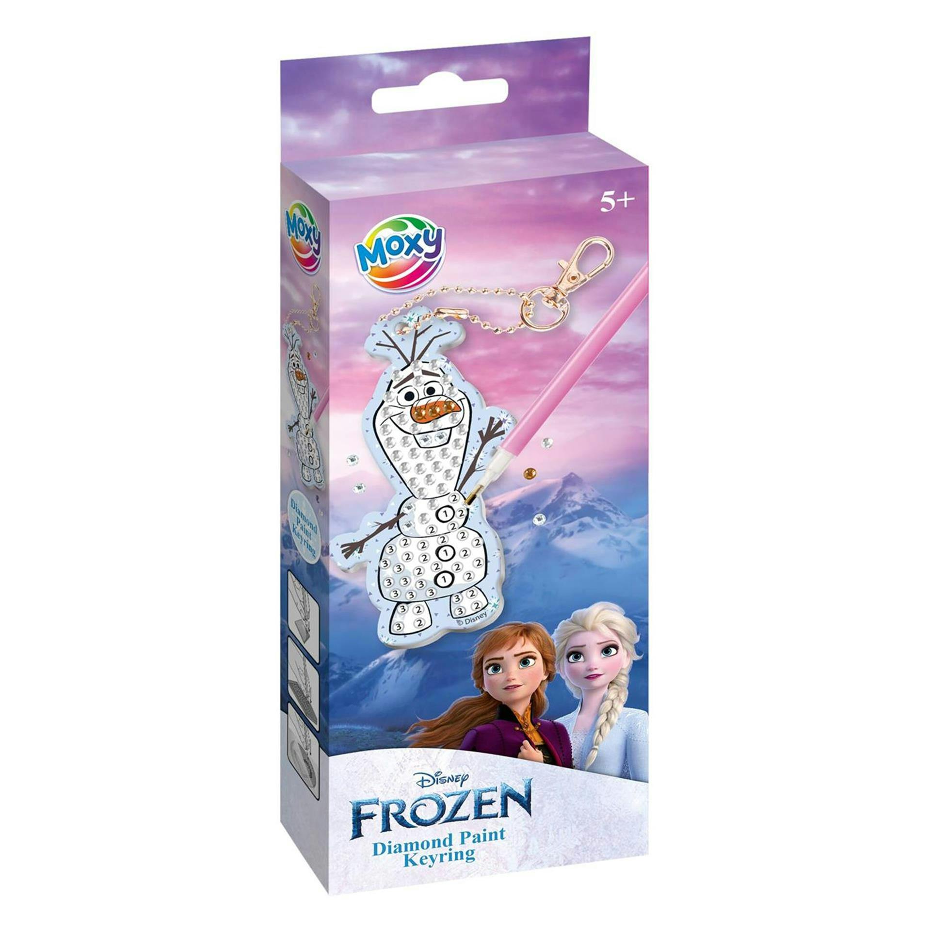 Totum Blue Frozen Make Your Own Diamond Painting Key Ring - Multi - Plastic