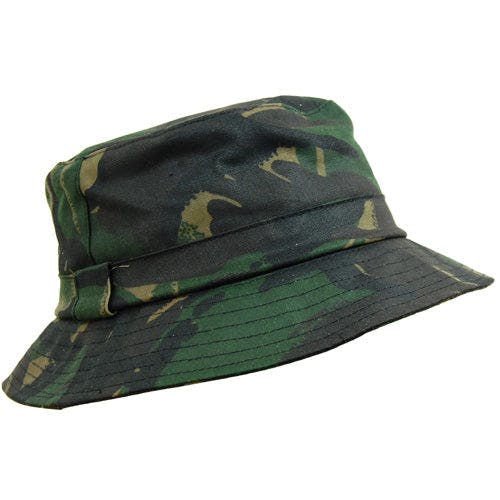 Coolandnew Brown Wax Cotton Bush Hat - Camouflage - Xl