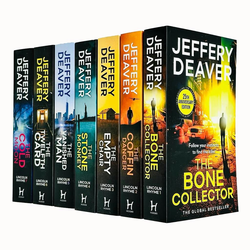 Hodder Lincoln Rhyme Thrillers Series Books 1 - 7 Collection Set By Jeffery Deaver