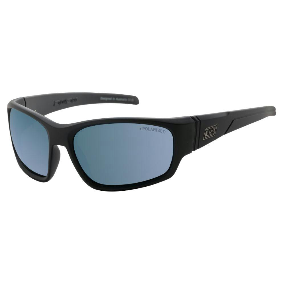 Dirty Dog Black/Blue Snapper - Satin With Polarized Flash Mirror Lens - 61