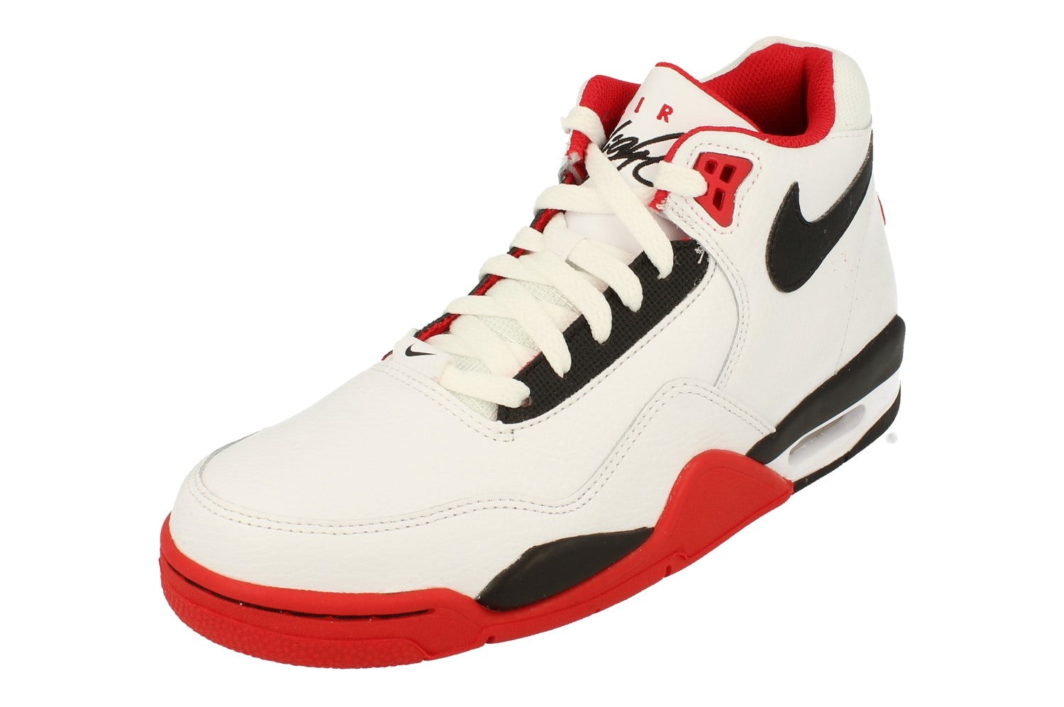 Nike Men's White/Black/Red Flight Legacy Trainers Bq4212 100 - Uk 10 | Us 11 | Eu 45