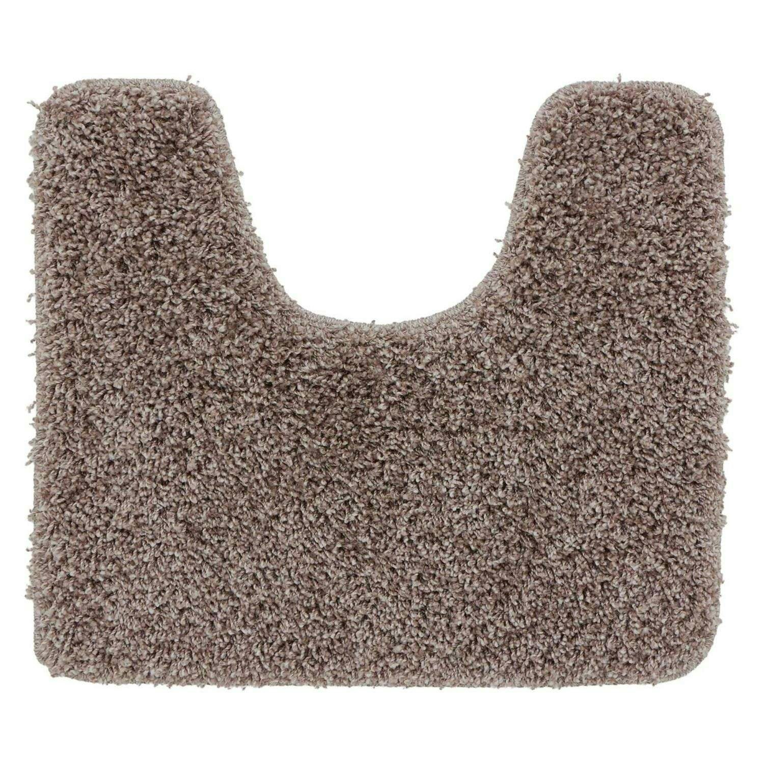 Rackhams Brown Buddy Shaggy Washable Bathmat - 50X45 Cm