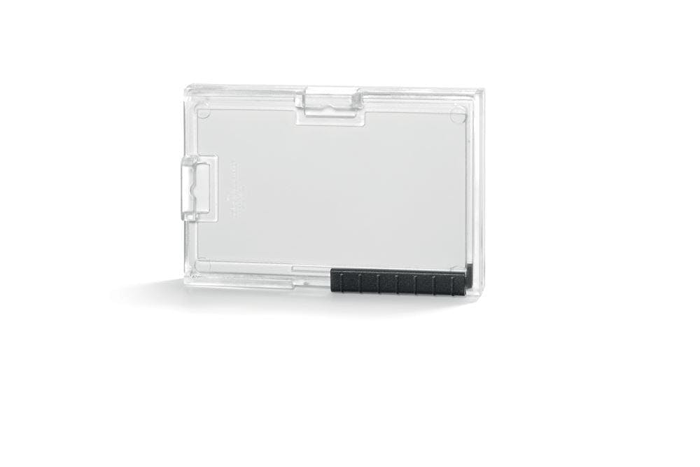 Durable Pushbox Security Pass Id Card Holders | 10 Pack | Clear