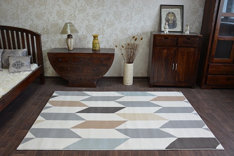 Rugsx White Argent Rug - 160Cm X 220Cm