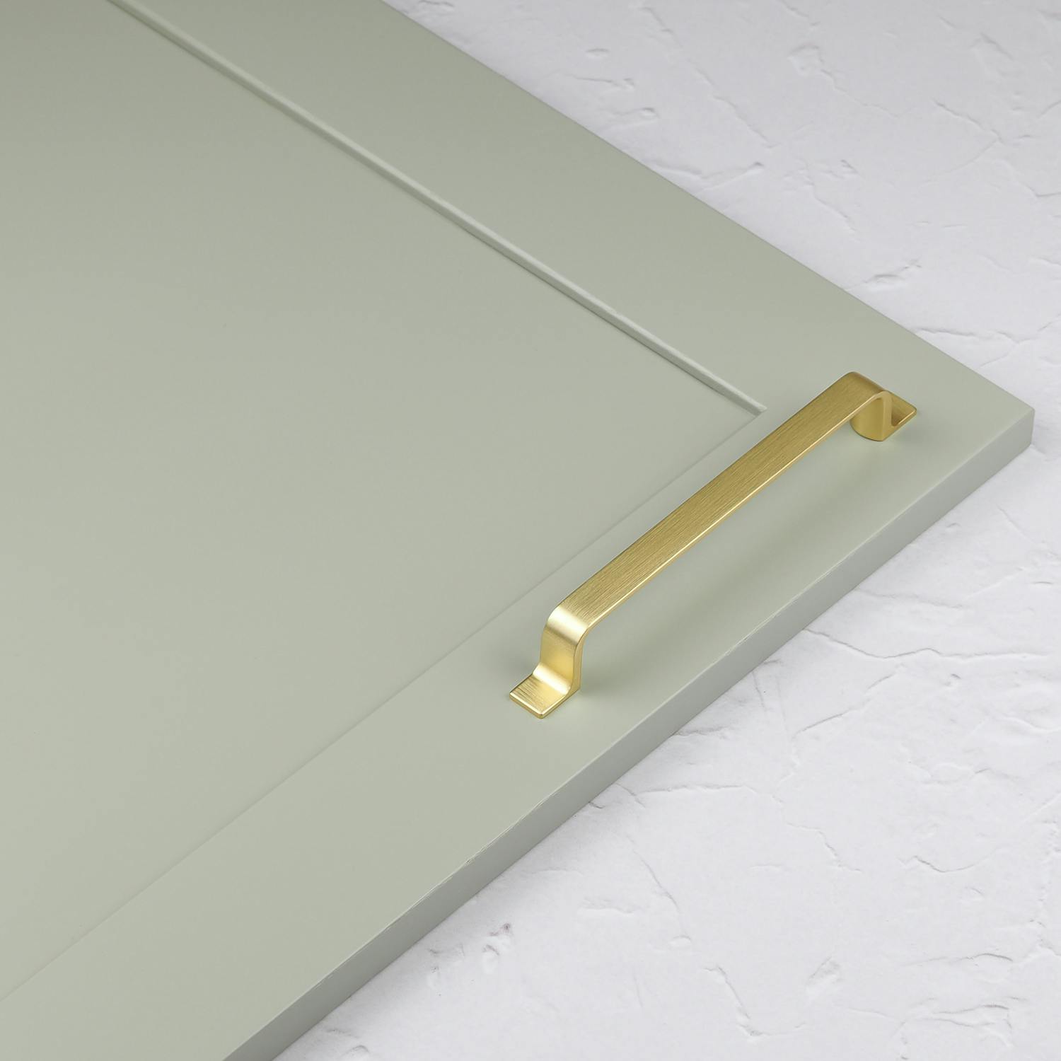 Rackhams Gold Brushed Brass Strap Handles - 160Mm Handle