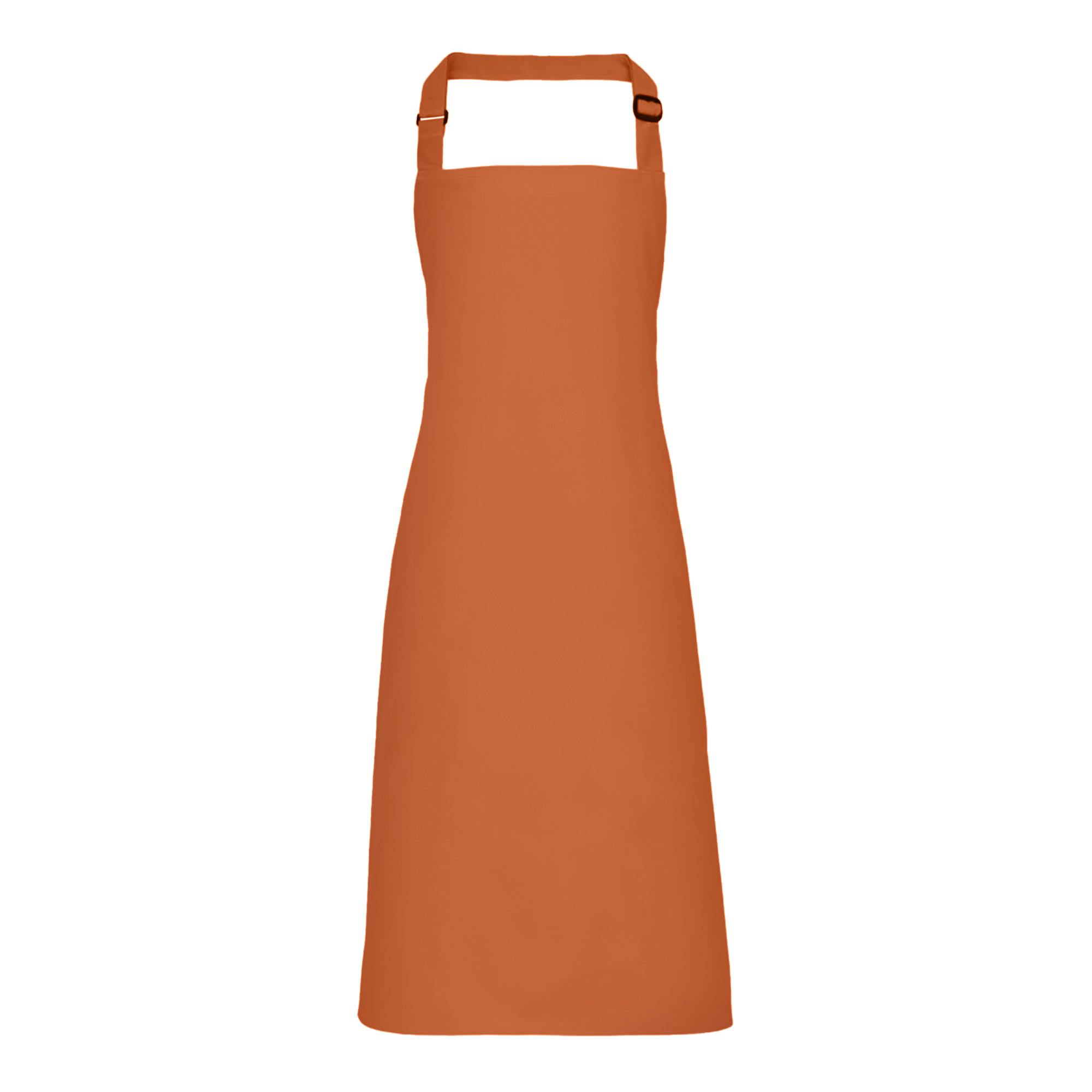 Premier (One Size, Terracotta) Colours Bib Apron / Workwear (Pack Of 2) - Image 2