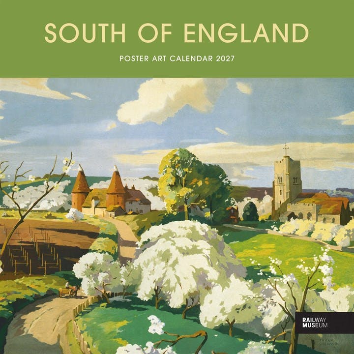 National Railway Museum, South Of England Poster Art Calendar 2027, Wall Calendars, Month To View, Travel, Gift