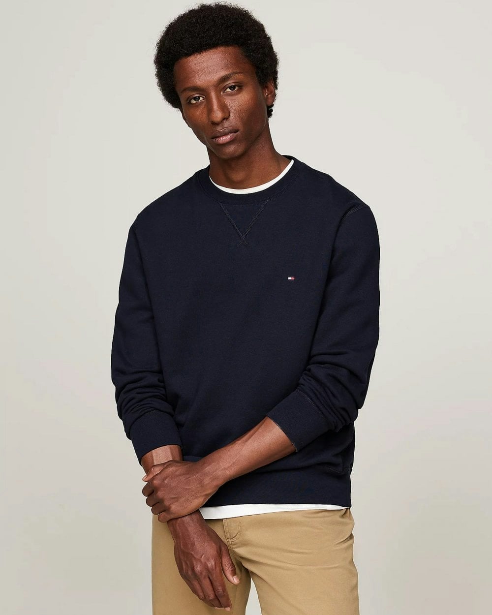 Tommy Hilfiger Men's Essential Fleece Sweatshirt - Desert Sky - Desert Sky - Xxl