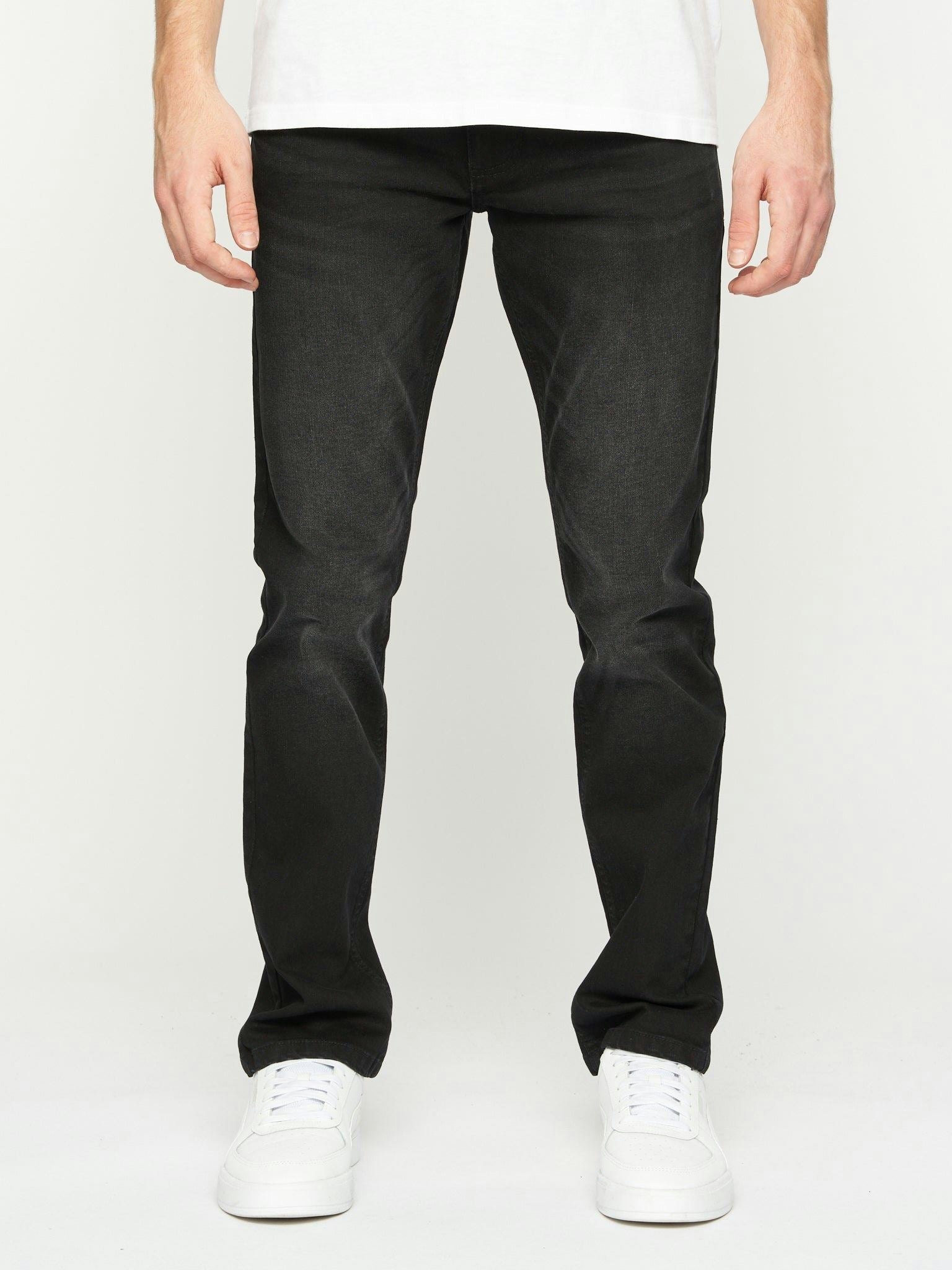 Crosshatch Men's Black Svelte Slim Fit Stretch Jeans Wash - W30 L30