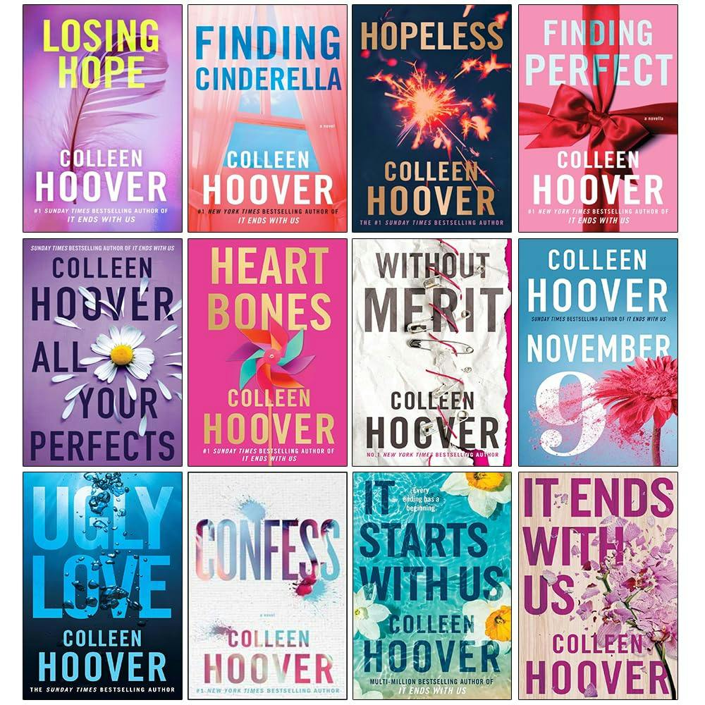 Various Publishers Colleen Hoover Collection 12 Book Set (It Ends With Us, Ugly Love, November 9, Verity And More)
