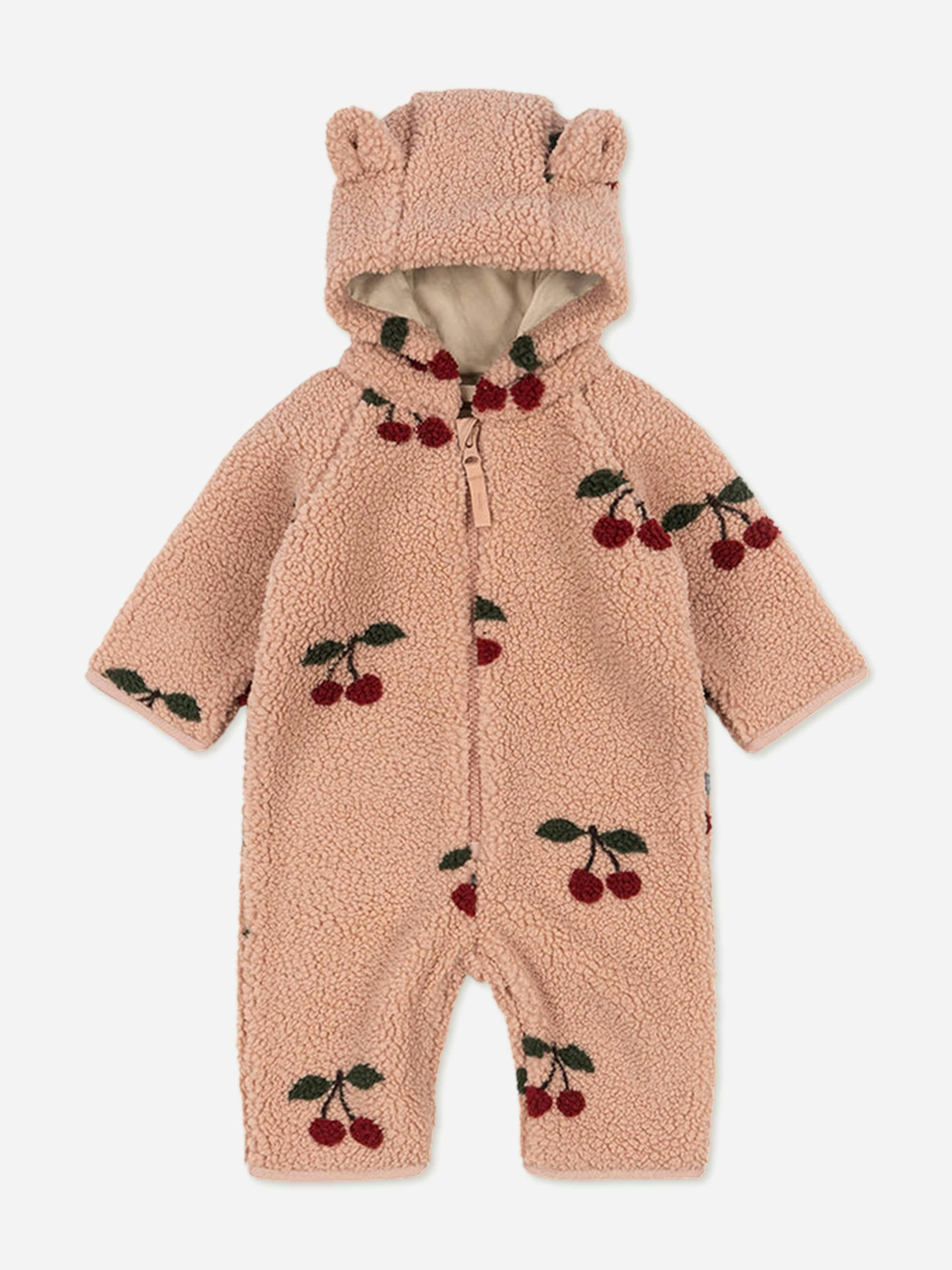 Konges Slojd Women's Pink Konges Sløjd Baby Girls Jody Teddy Onesie In - 3 Mths
