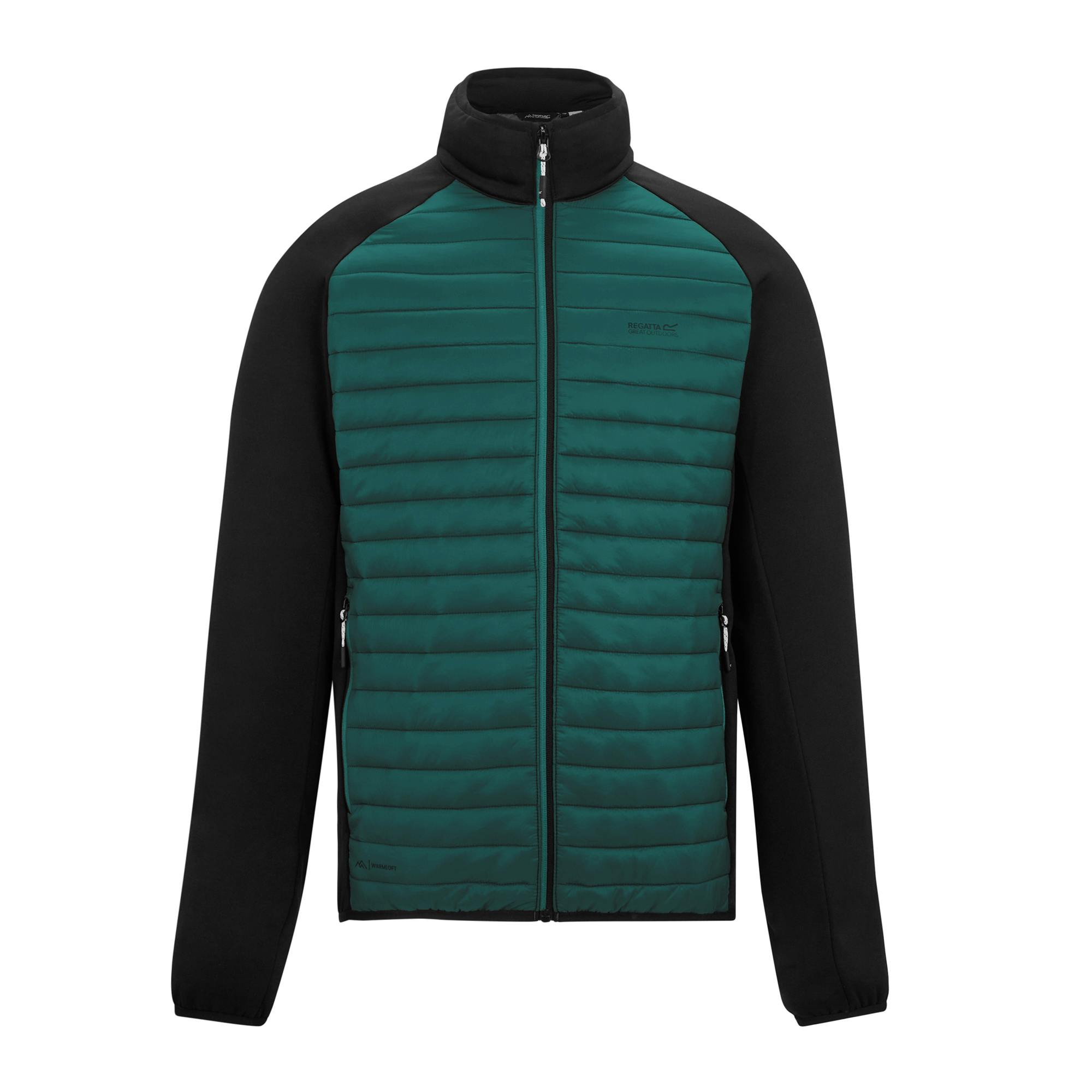 Regatta Men's Green/Black Clumber Hybrid Jacket - Mediterranean - Xxl - Mediterranean - 100% Mixed