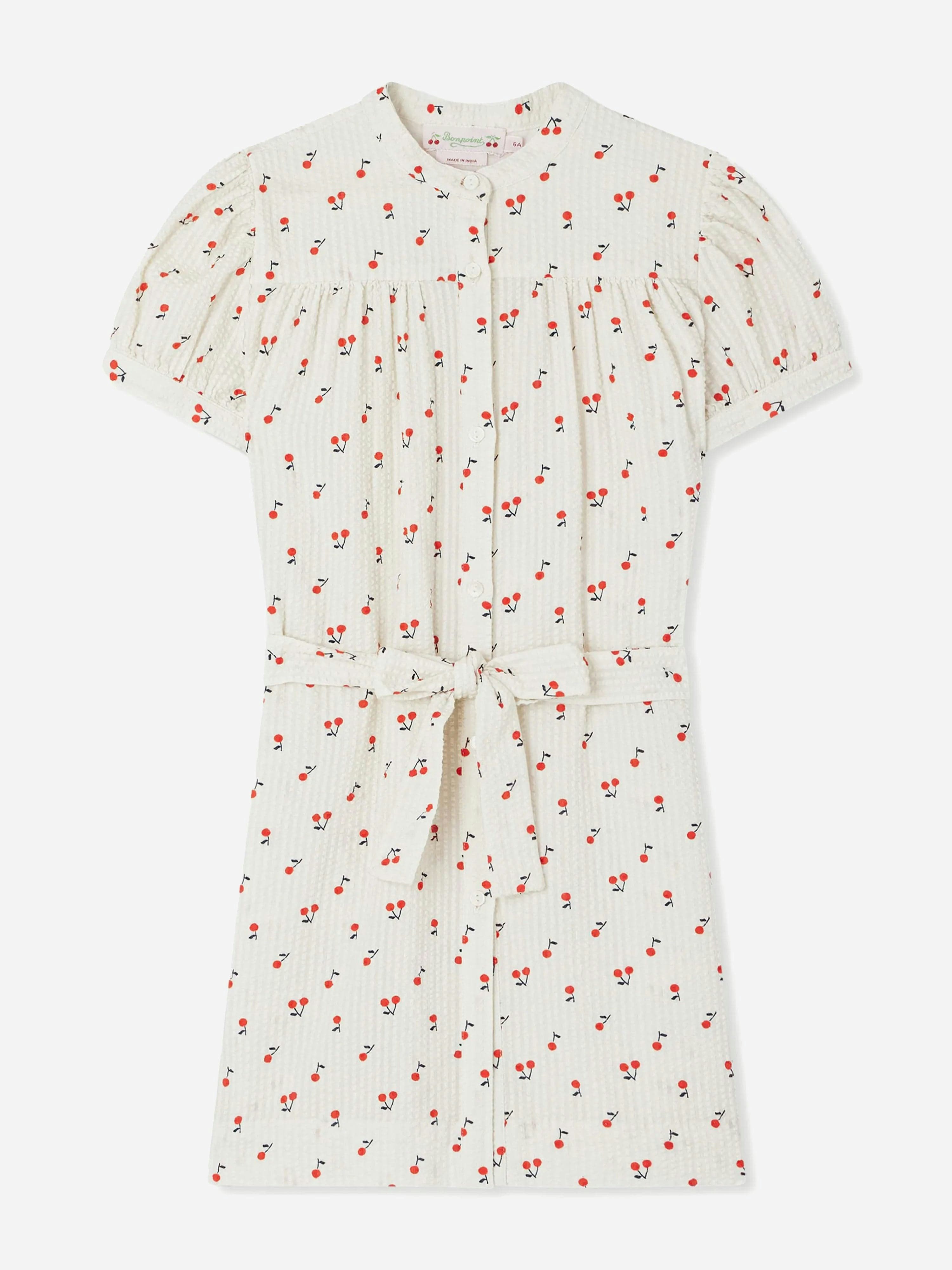 Bonpoint Girls Geranium Elorida Dress In Multicolour - Multicoloured - 4 Yrs