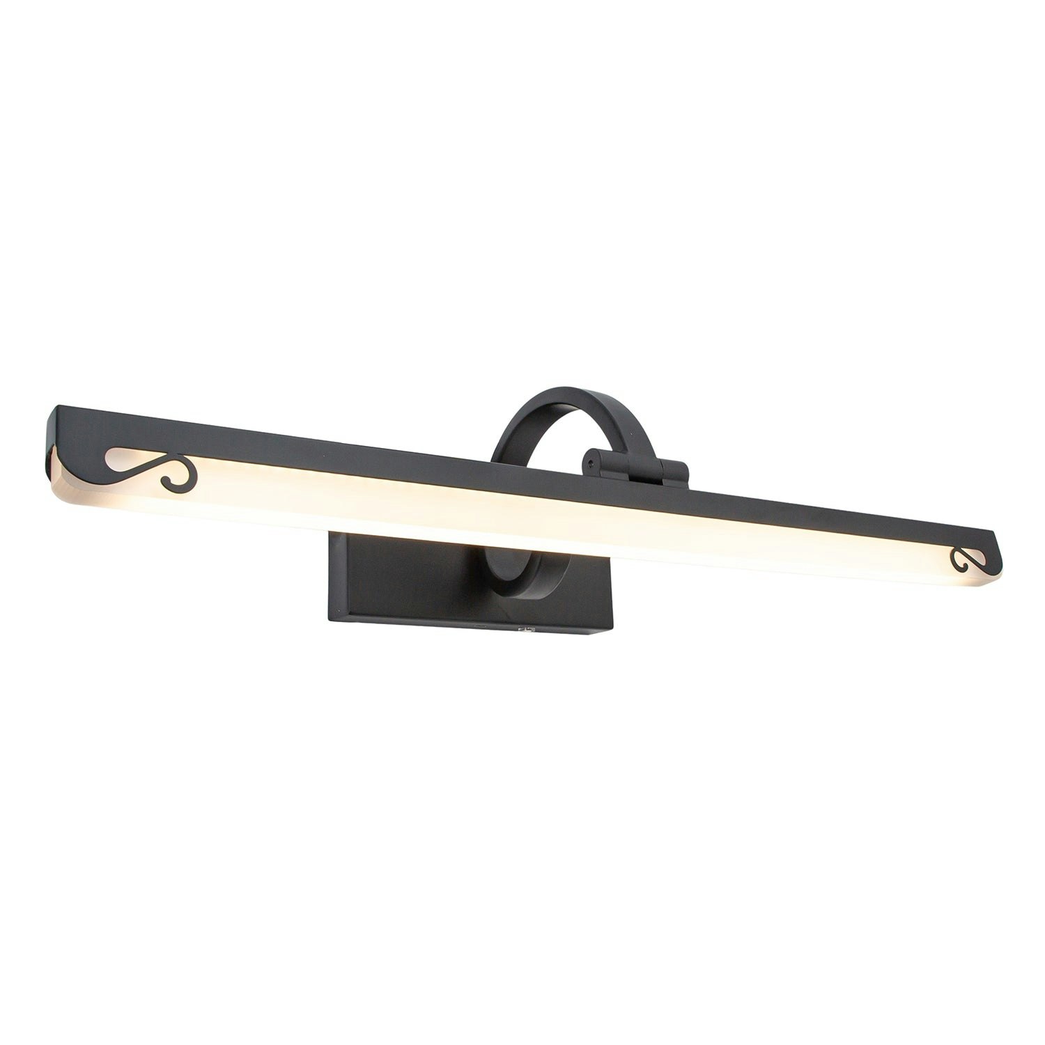 Rackhams Black/Light Patterned Wireless Rechargeable Led Touch Dimmable Picture