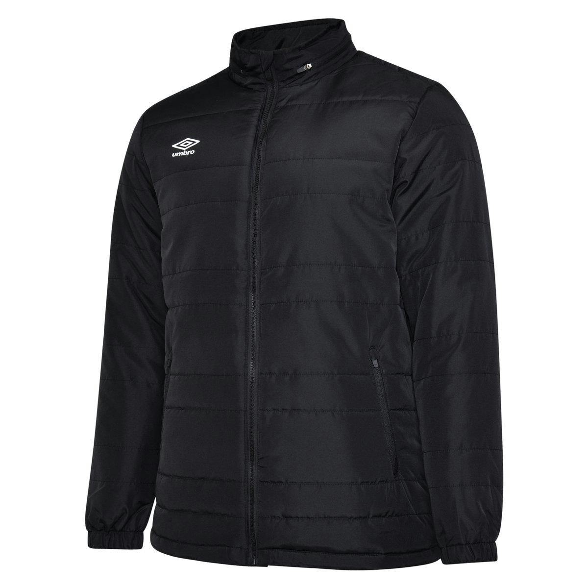 Umbro Men's Black Club Essential Bench Jacket - 3XL - 100% Polyester