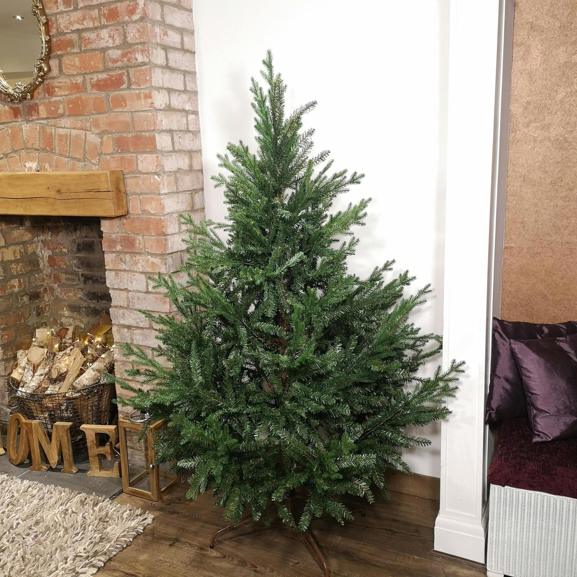 Samuel Alexander 6Ft 180Cm Glenshee Spruce Artificial Christmas Tree Pe And Pvc Mix - Green - Image 4