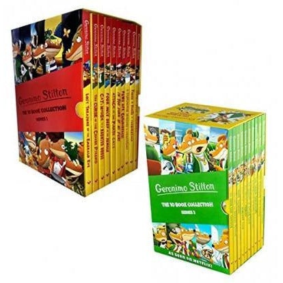 Sweet Cherry Publishing Dark Geronimo Stilton Series & Series 2 - 20 Books Collection Box Set Size 1