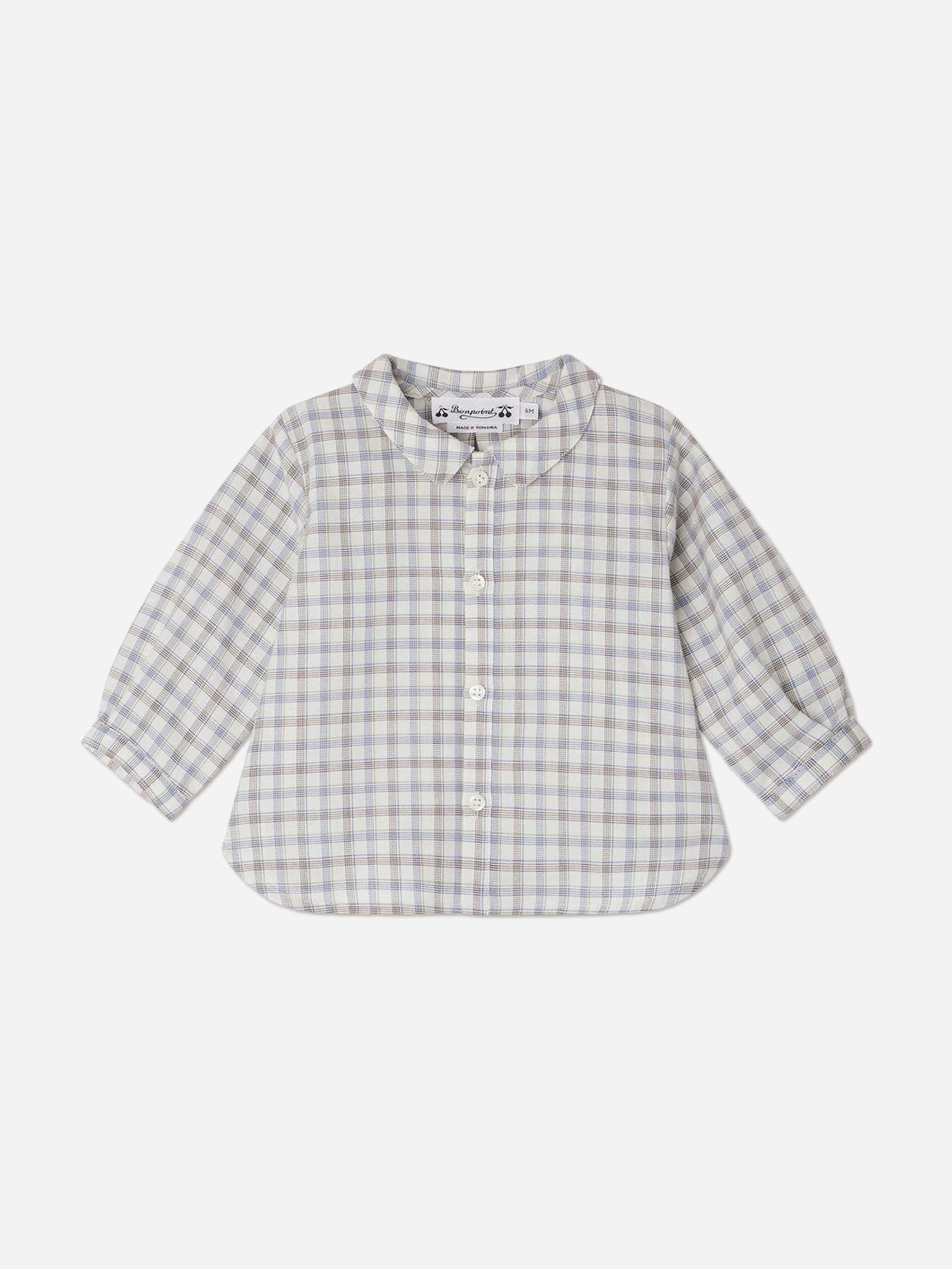Bonpoint Men's Blue Baby Boys Nathan Shirt In - 18 Months