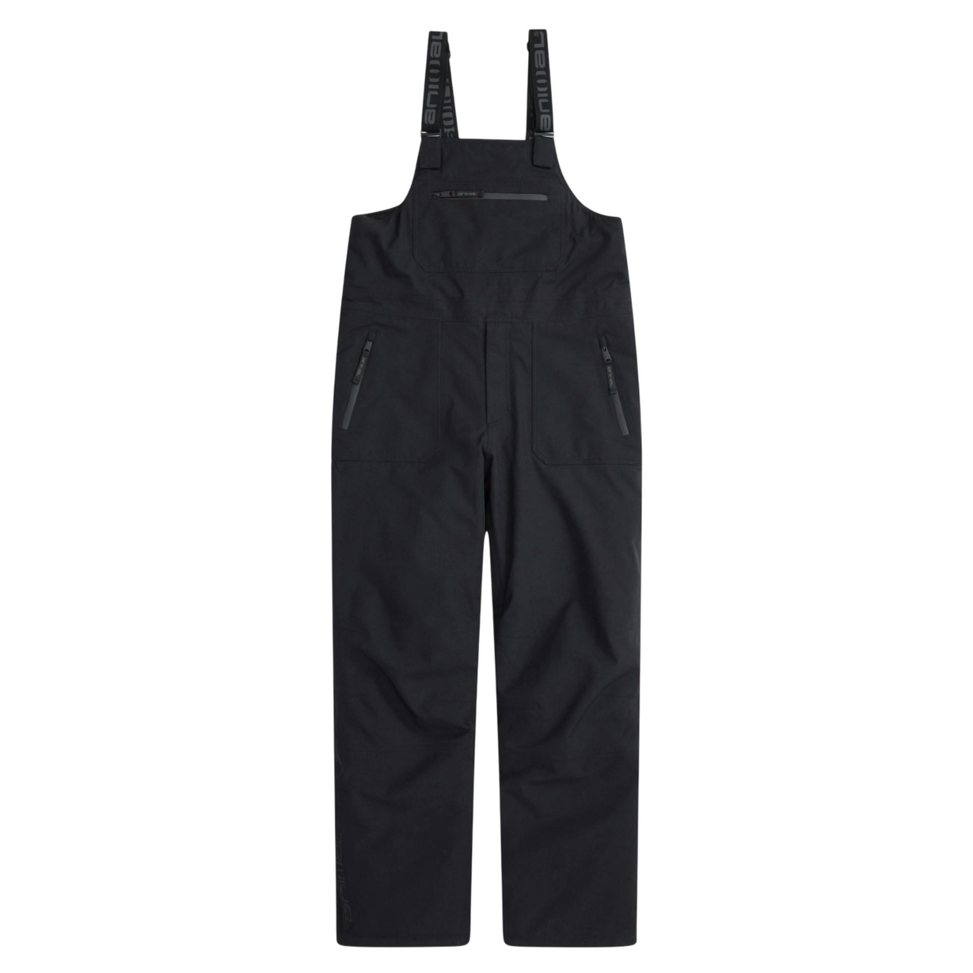 Animal Men's Black Powder Bib Front Ski Trousers - Xs - 100% Polyester