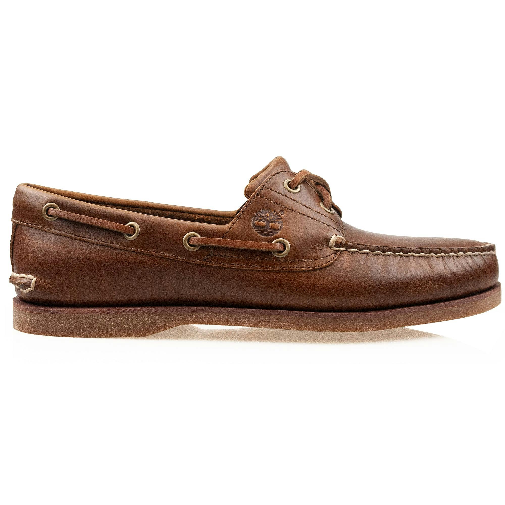 Timberland Men's Brown/Grain Classic Boat Shoe - Tan/ Full - Uk 8