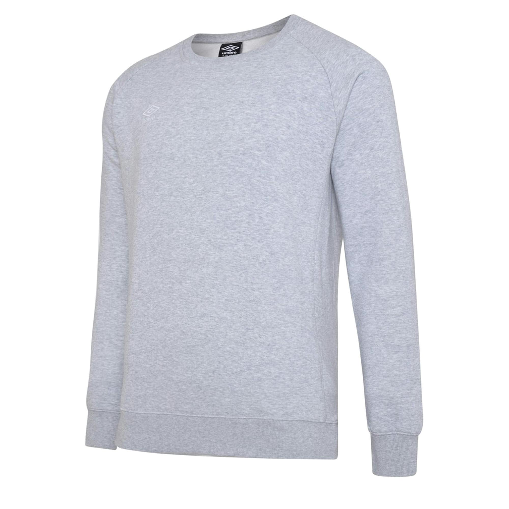 Umbro Women's Grey/White Club Leisure Sweatshirt - Marl/ - Xxl - Marl/ - 80% Cotton/20% Polyester