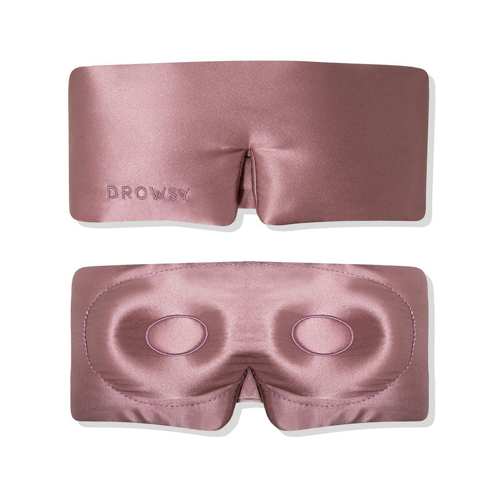 Drowsy Sleep Co Light Eyelash Protecting Mask - Damask Rose