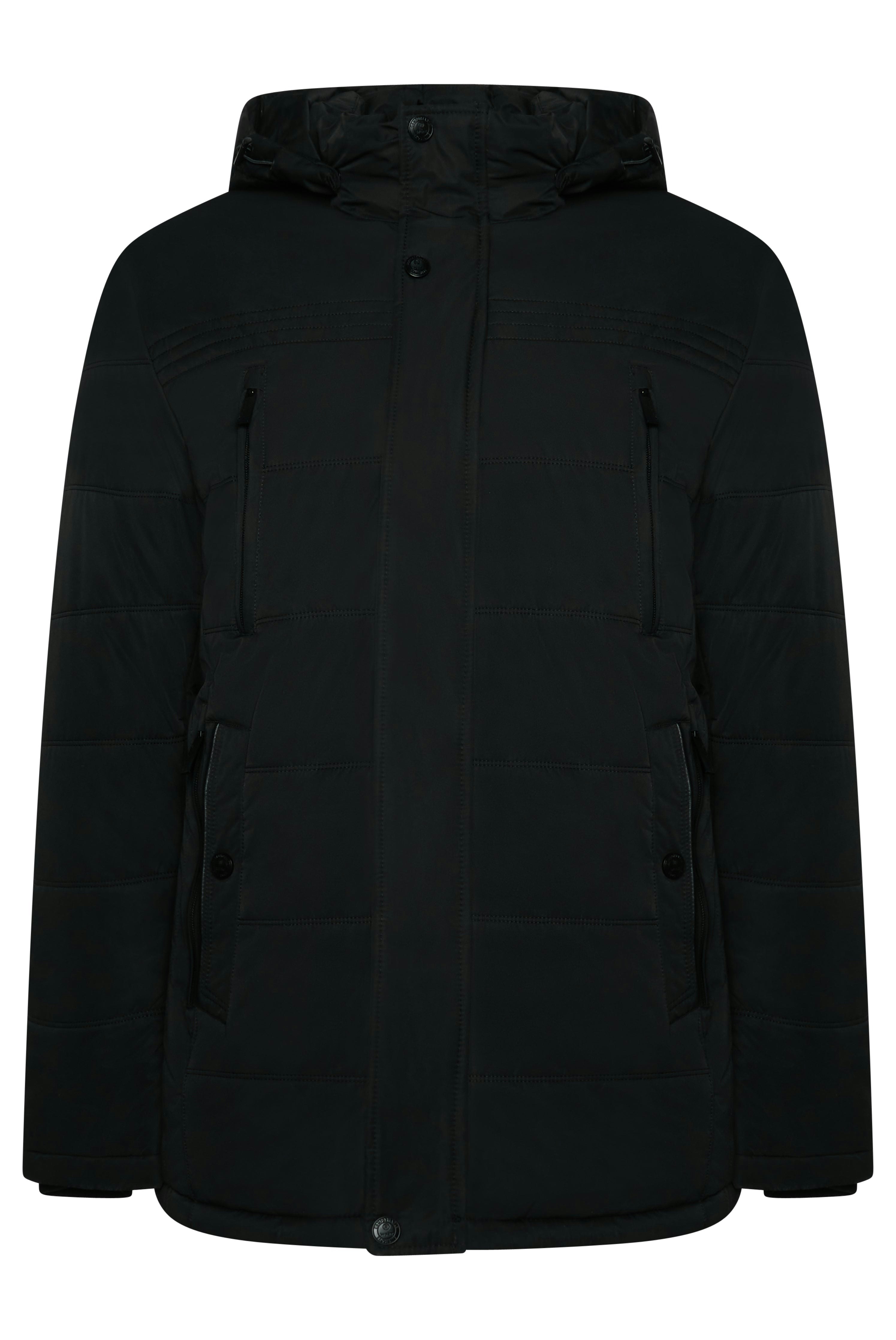 R.lonyr Black Jude Hooded Puffer Jacket - 2XL - Navy