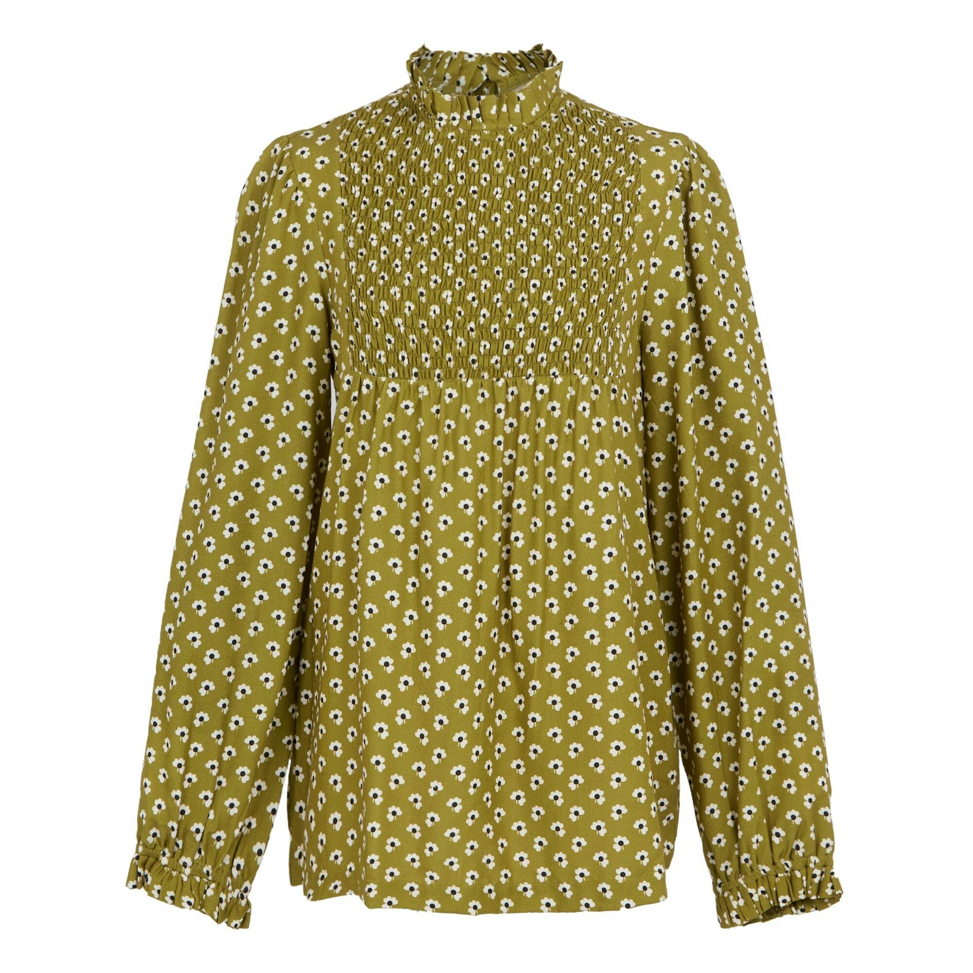 Regatta Women's Orla Kiely Clover Winter Blouse - Olive - 10 Uk - Olive - 100% Viscose