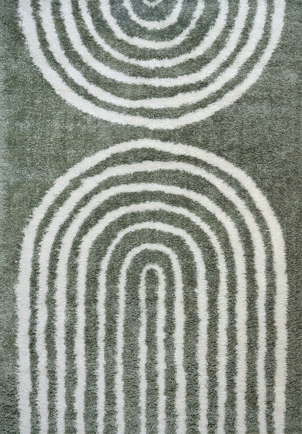The Rugs Green Moodi Shaggy Reverie Rug - 80X150 Cm