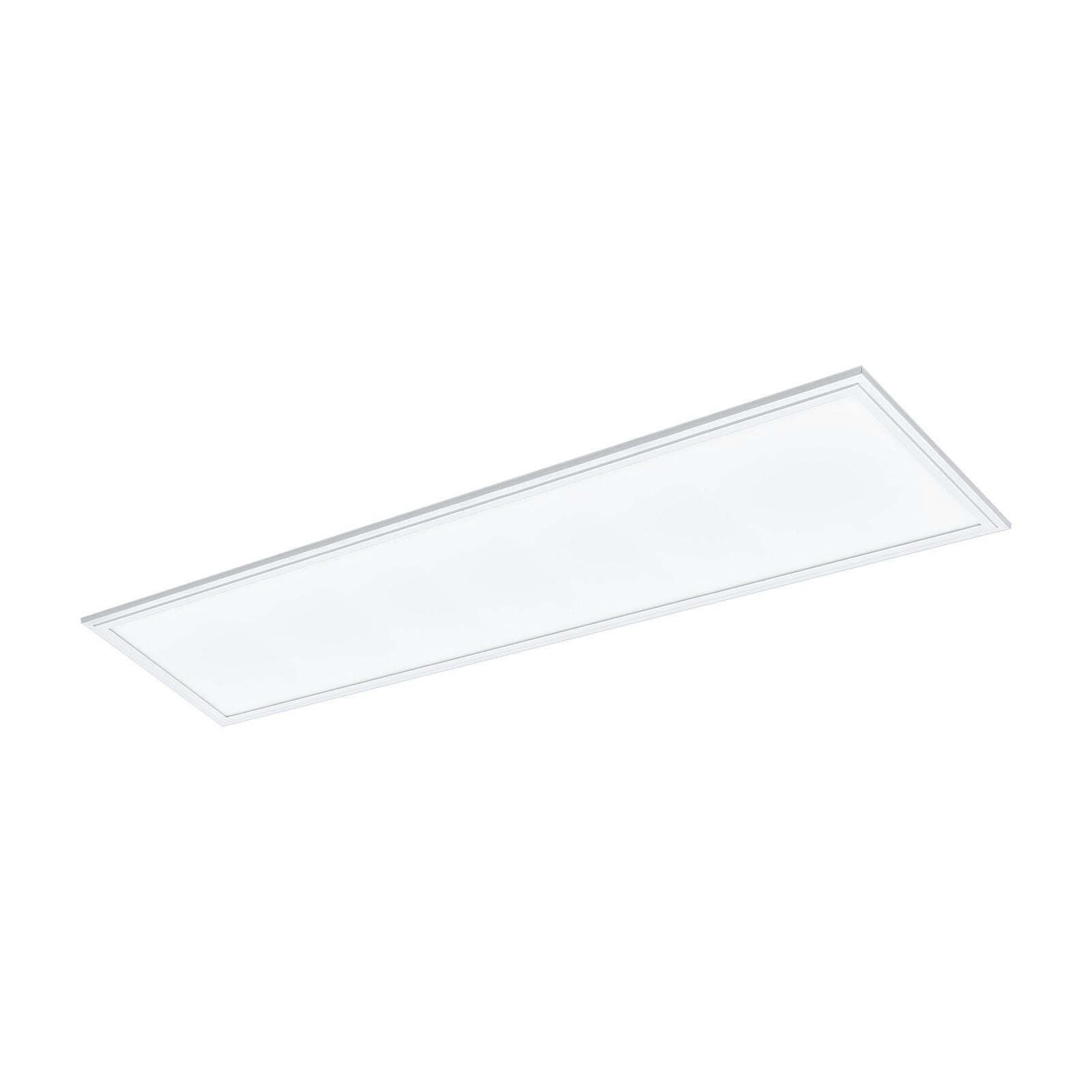 Loops Light/White Flush Ceiling Panel Rectangle Tile 40W Built In Led 4000K