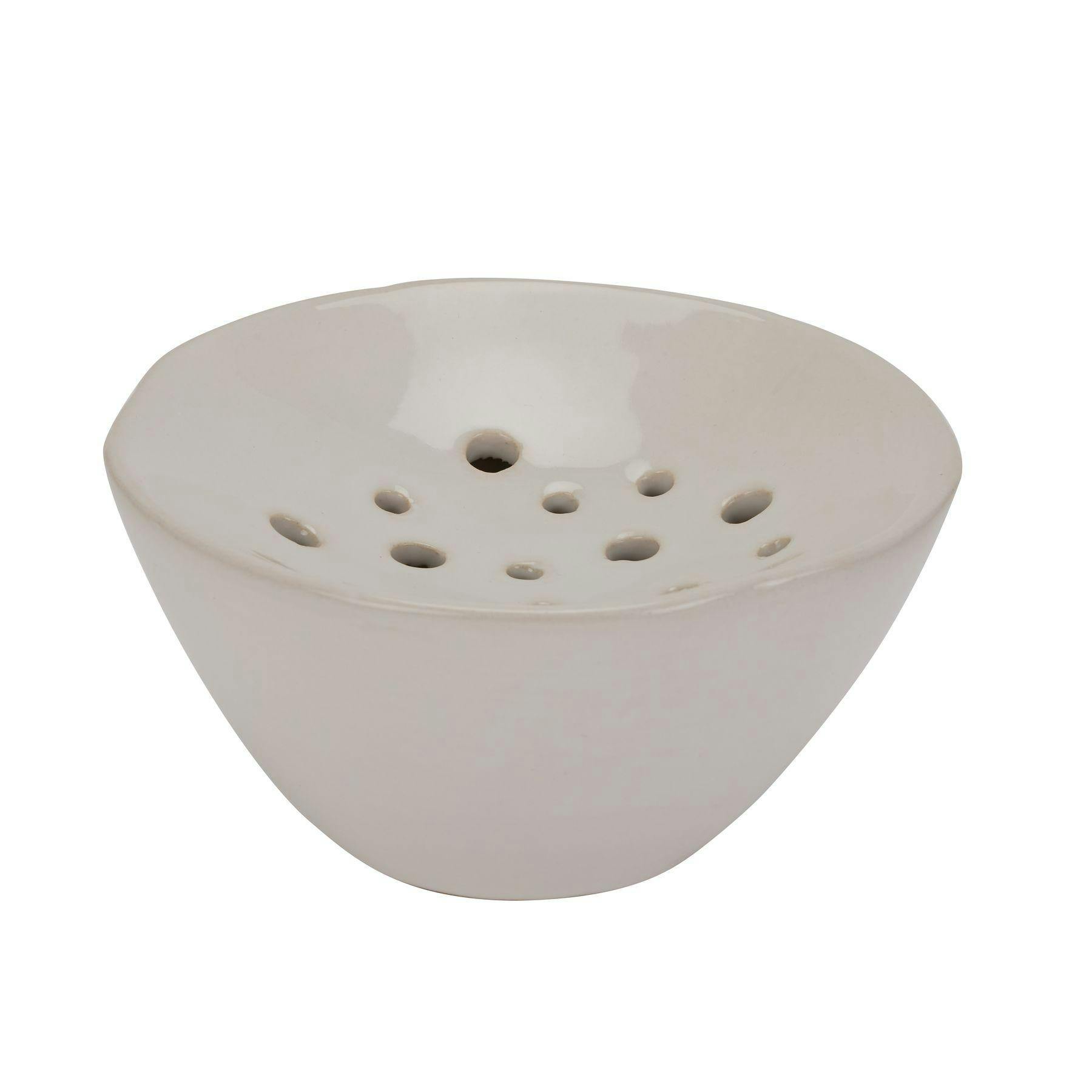 Rackhams White Ceramic Flower Frog - One Size - 100% Mixed