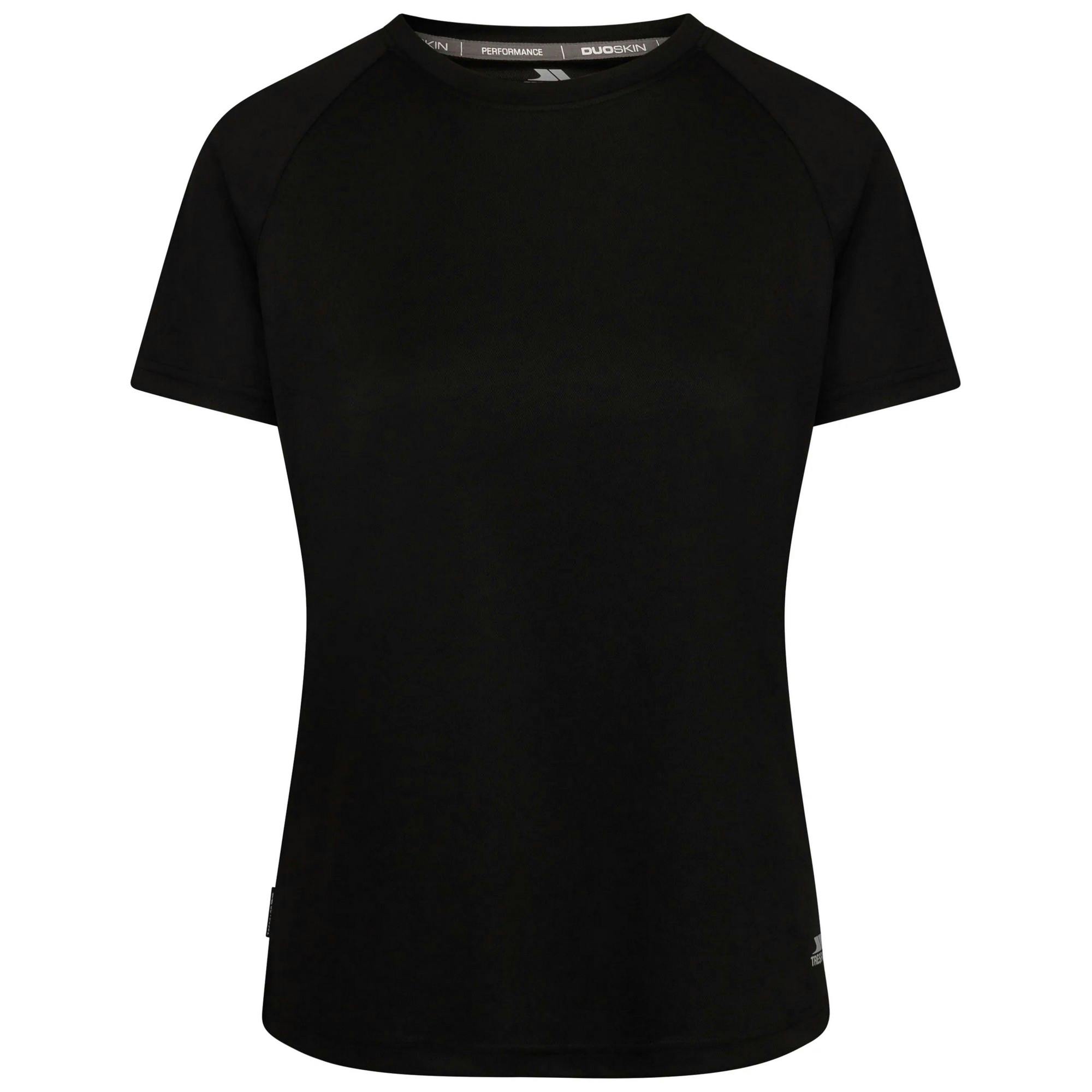 Trespass Women's Black / Claudette Active Top - M - 100% Polyester